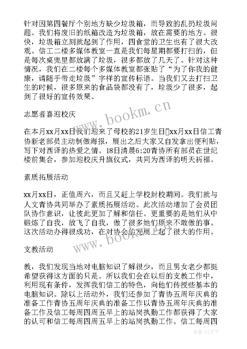 2023年青年志愿者年度工作总结 青年志愿者协会工作总结(实用9篇)