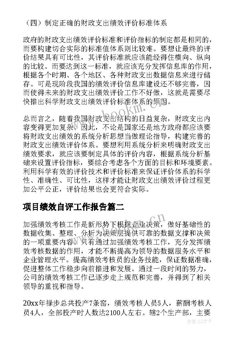 2023年项目绩效自评工作报告 绩效项目分析报告(精选5篇)