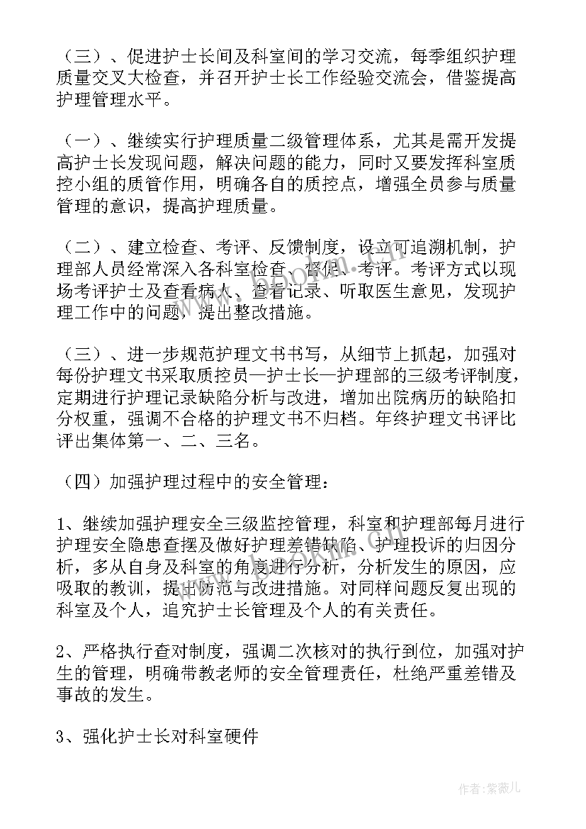 医院护理个人工作计划(精选5篇)