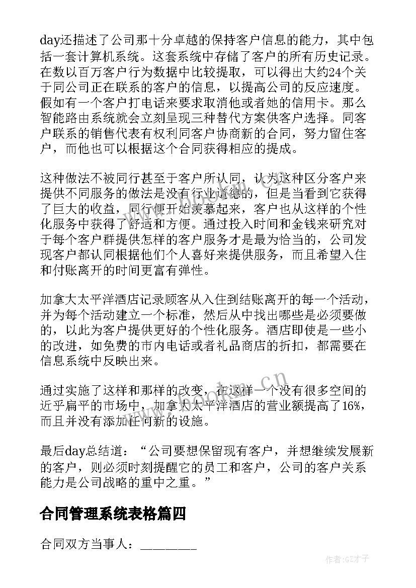 合同管理系统表格 软件管理系统买卖合同(实用5篇)