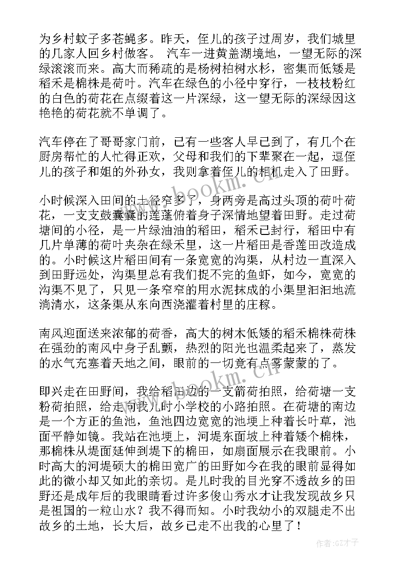 夏天经典的散文名篇 夏天的经典散文(精选5篇)