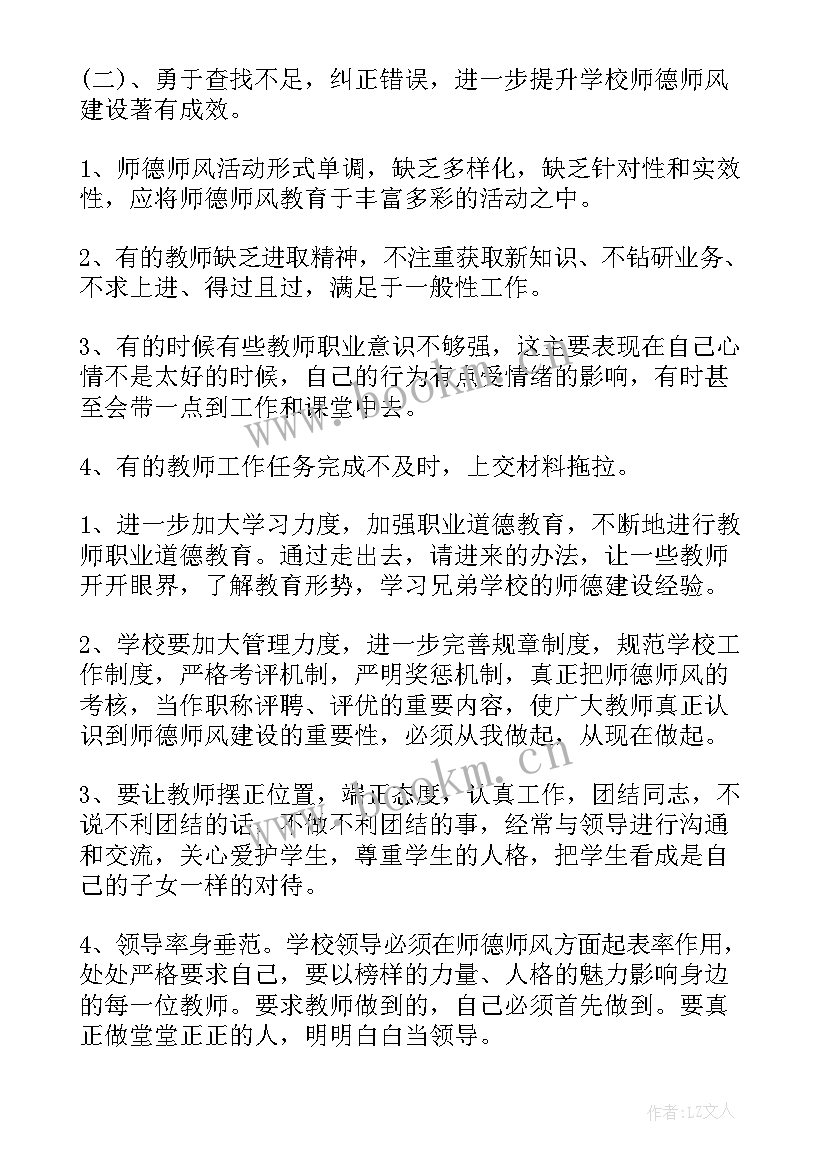 2023年中小学教师师德师风学习笔记 小学教师师德师风自查报告(优秀6篇)