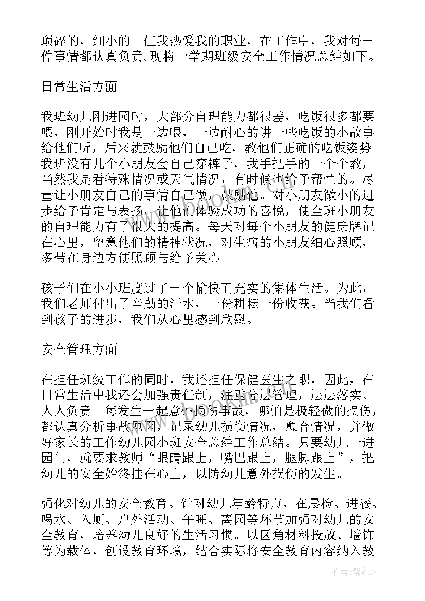 2023年幼儿园小班安全总结 幼儿园小班安全活动总结(精选5篇)