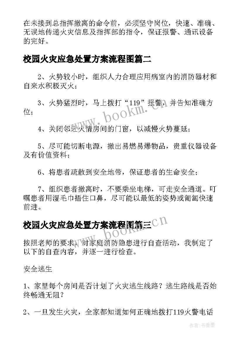 校园火灾应急处置方案流程图 火灾安全应急预案和火灾现场处置方案(大全5篇)