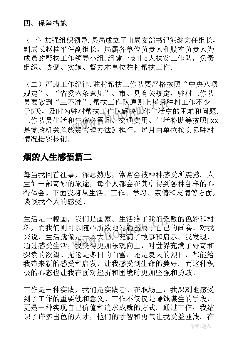 2023年烟的人生感悟(实用5篇)