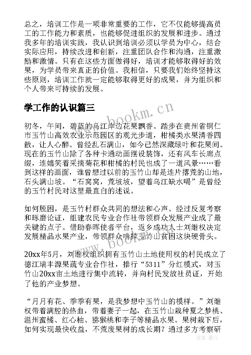 2023年学工作的认识 回访工作心得体会感悟(汇总5篇)