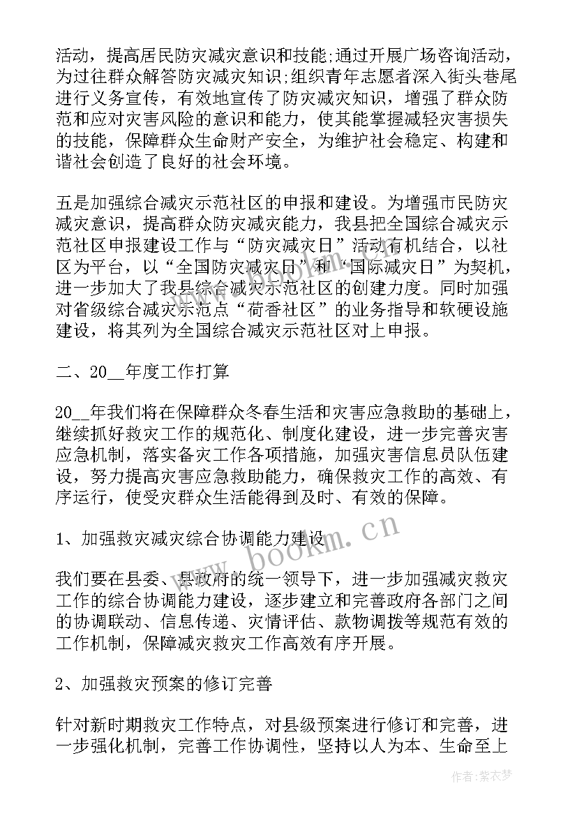 2023年保险公司防灾减灾工作总结报告会(通用5篇)