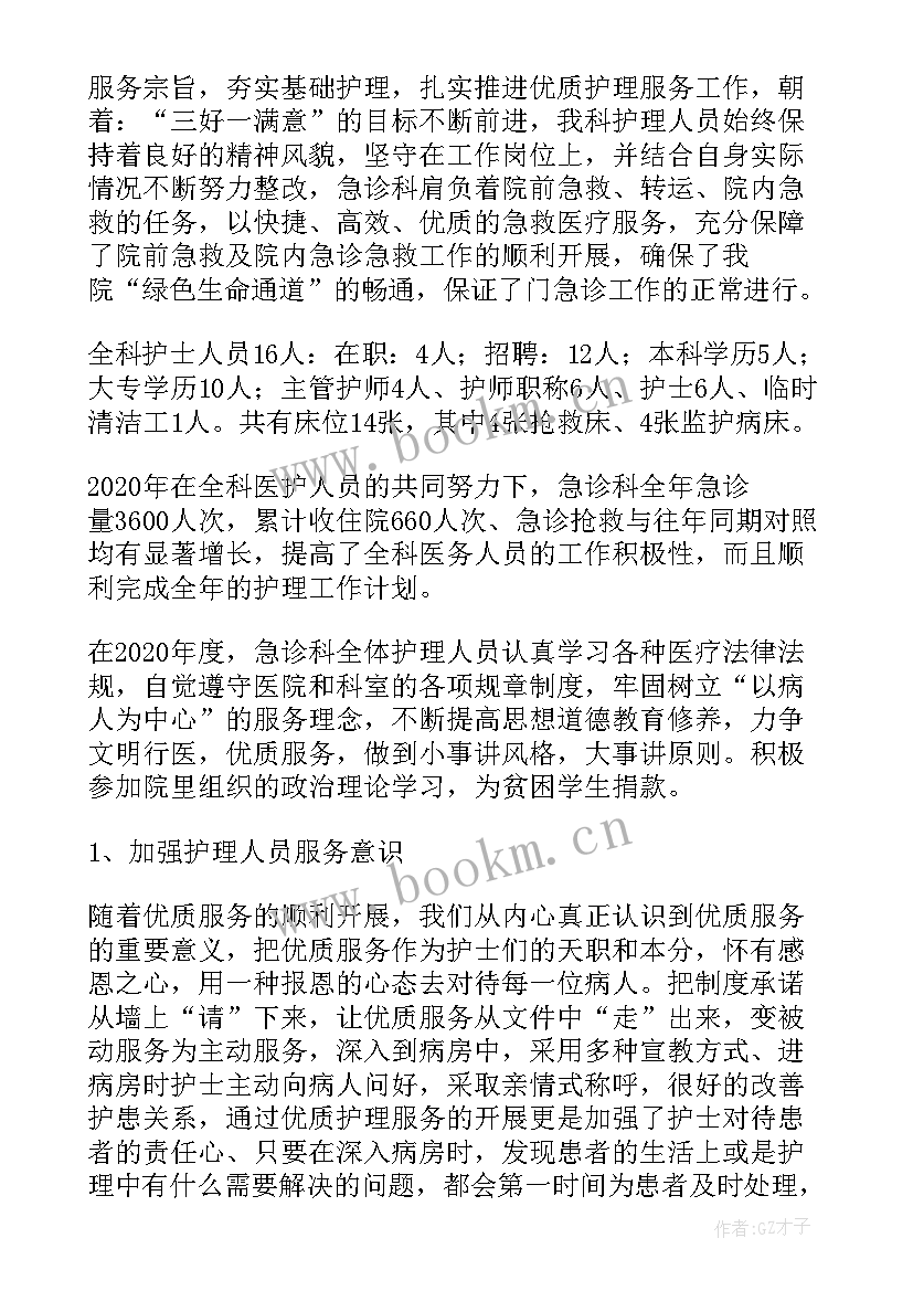 急诊科老护士个人总结(优质6篇)