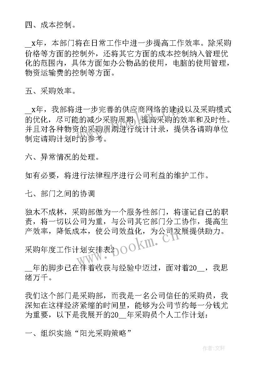 最新采购主管工作总结与计划(模板5篇)