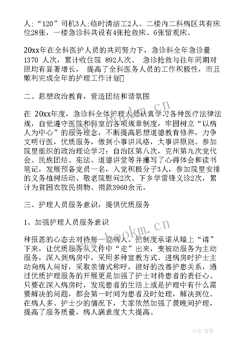 急诊护士个人年终总结 急诊科护士个人年终总结(优质5篇)