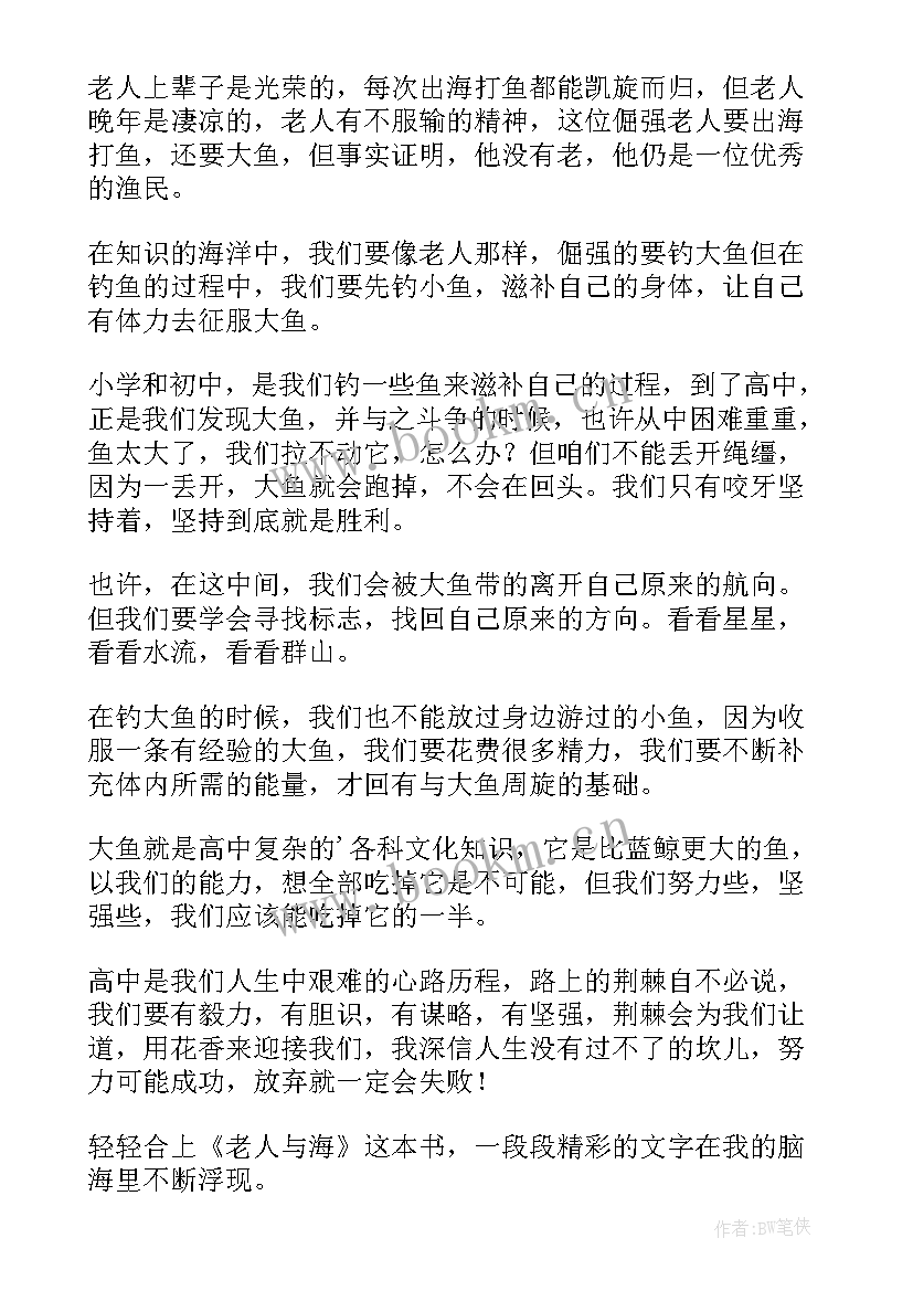 最新老人与海的感悟和启示(实用5篇)