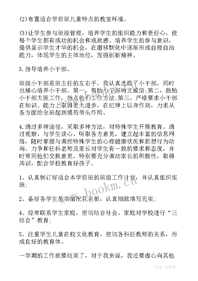 2023年幼儿园大班班主任个人工作总结(精选10篇)