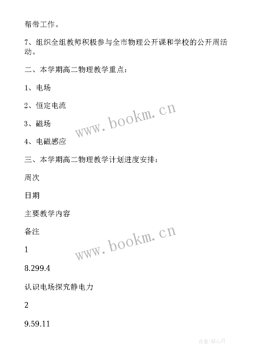 2023年高二备课组物理工作总结报告(优秀5篇)