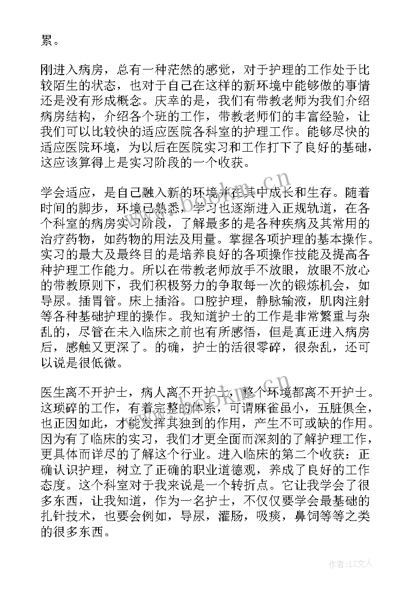 2023年护士专业实习报告(优质5篇)