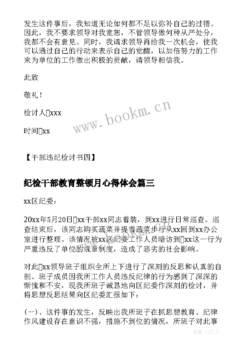 纪检干部教育整顿月心得体会 派驻纪检干部心得体会(通用5篇)