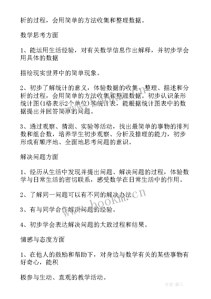 人教版小学二年级数学教学计划免费(优秀5篇)