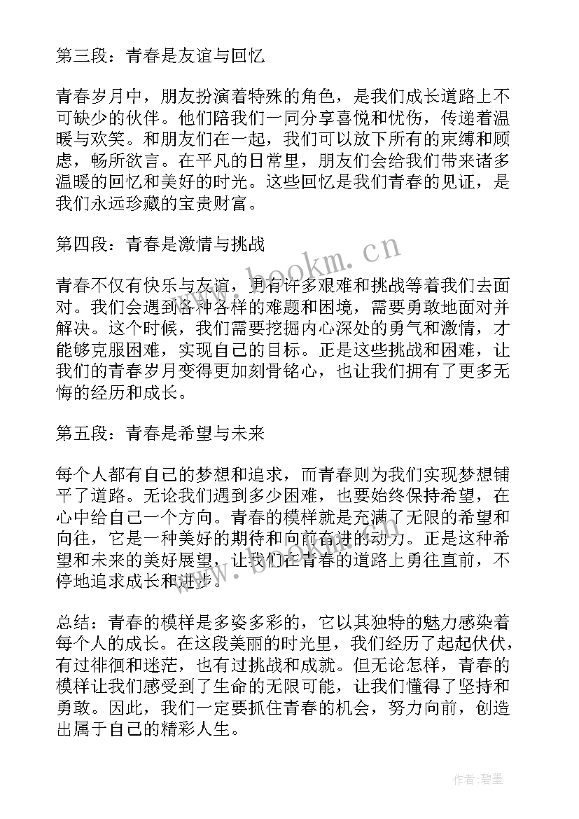 2023年这才是青春的模样 青春的模样心得体会(精选9篇)