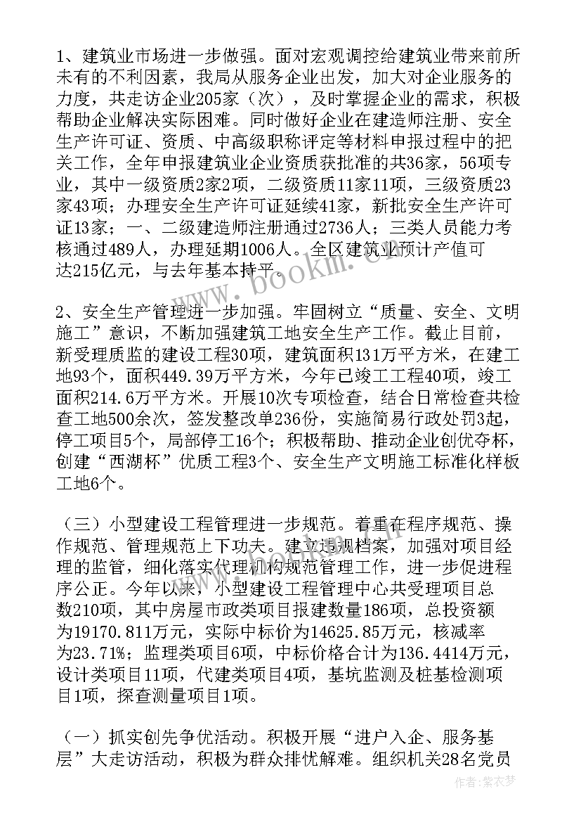 最新工作总结住建局 住建局年终工作总结(模板7篇)