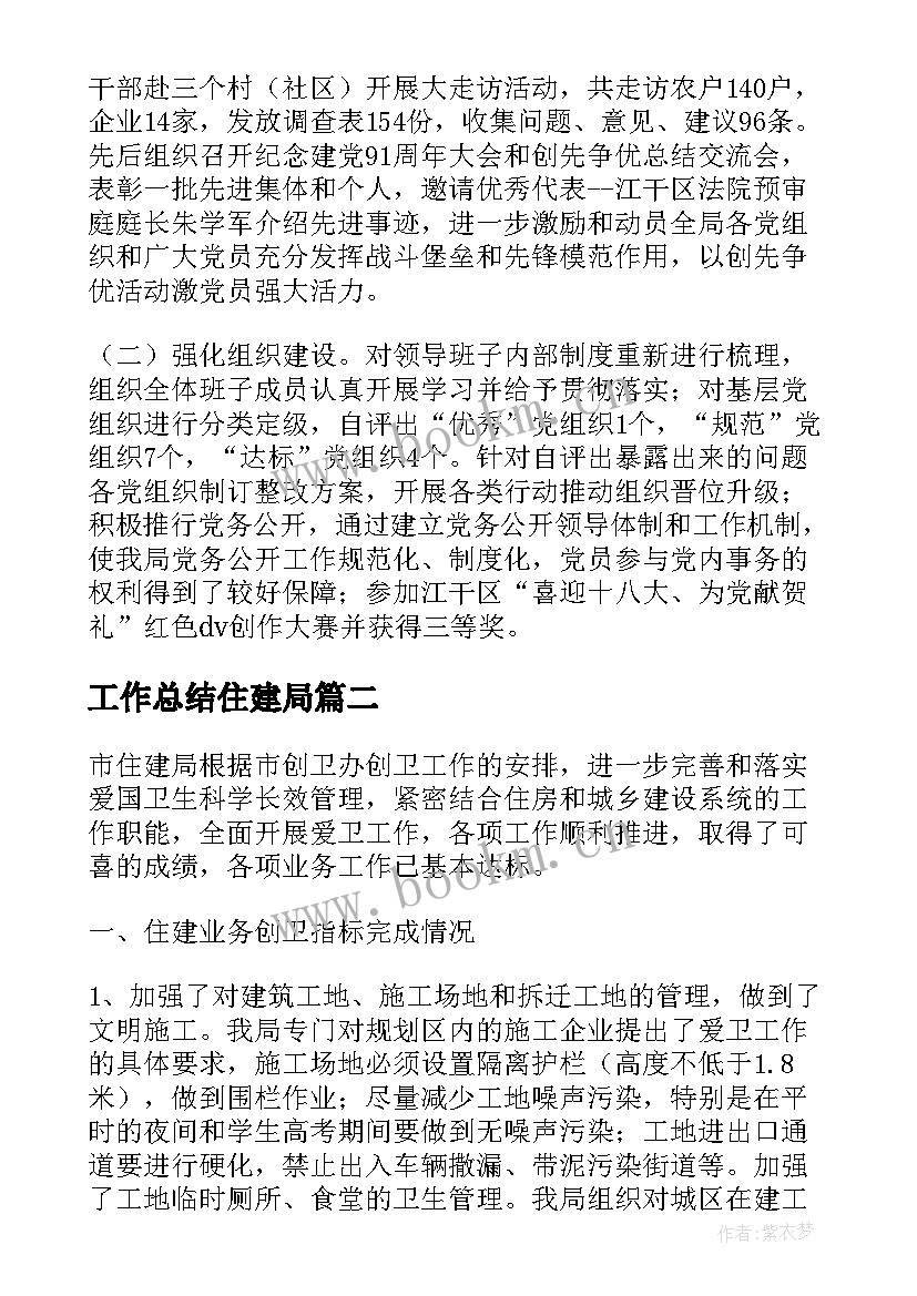 最新工作总结住建局 住建局年终工作总结(模板7篇)