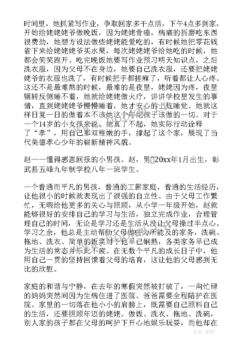 好少年事迹材料高中生 雏鹰少年主要事迹材料(模板9篇)