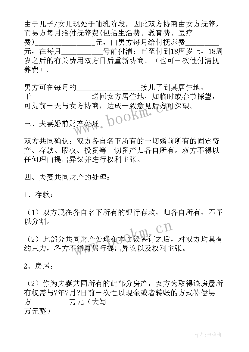 2023年跟老公签协议说(精选5篇)