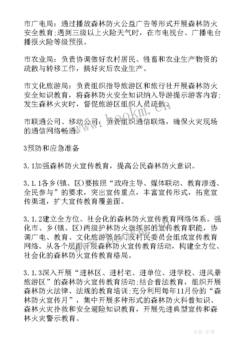 县林业局森林防火应急预案 森林火灾应急预案(模板9篇)