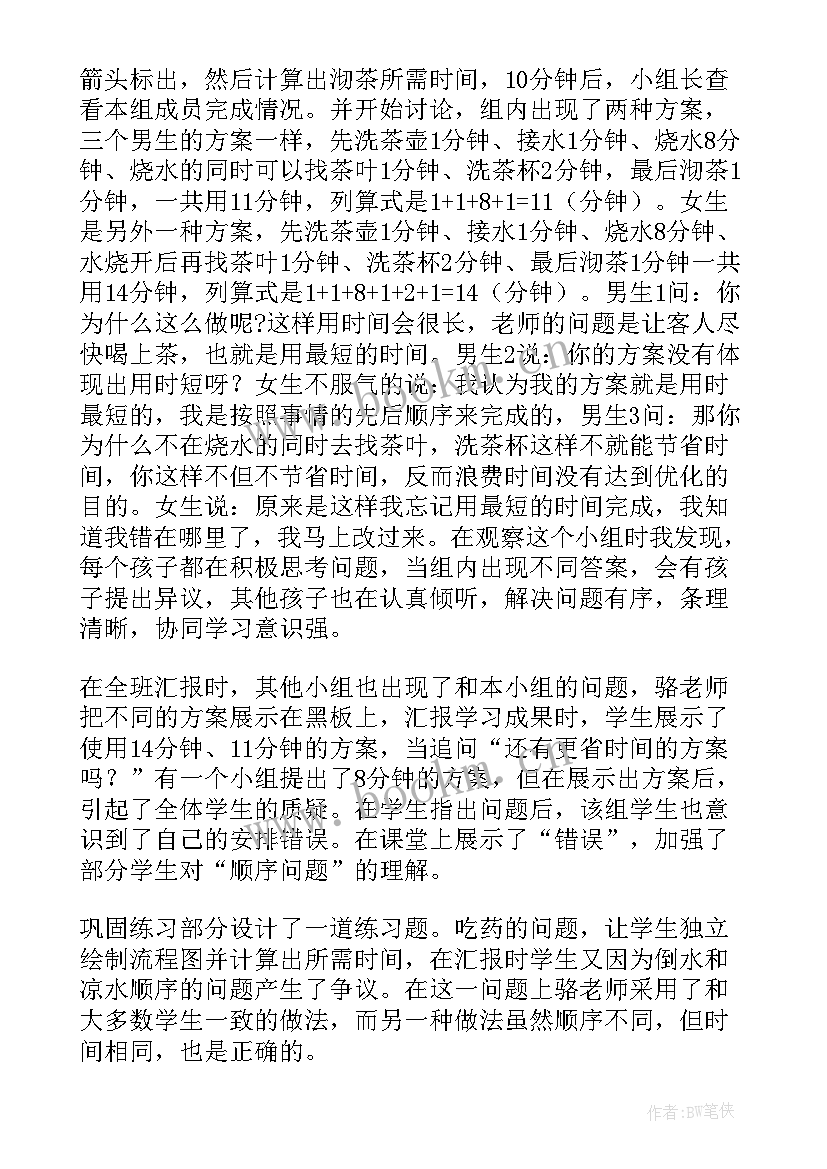 烙饼问题教案及反思 沏茶问题教学反思(通用5篇)