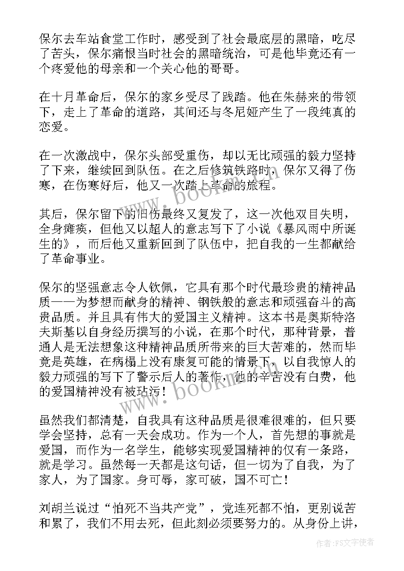 钢铁是怎样炼成的感悟与收获 钢铁是怎样炼成的读书感悟心得(通用6篇)