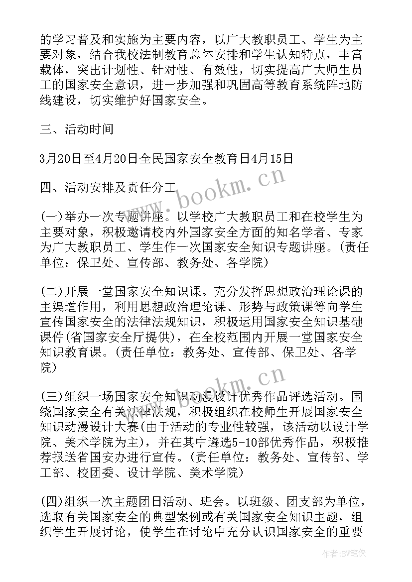 国家安全日宣传工作总结(模板8篇)