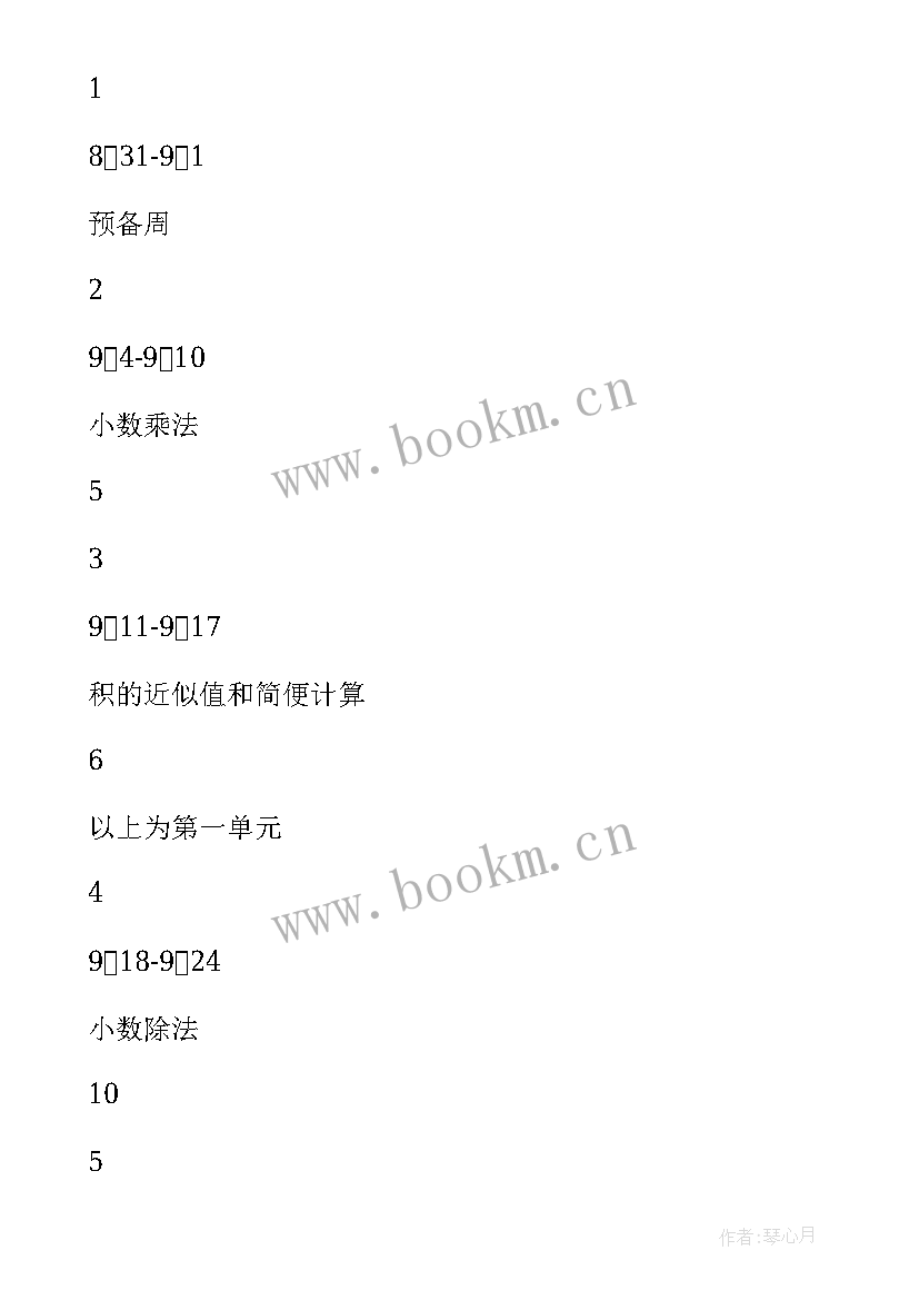 2023年新人教版四年级数学教学计划(实用5篇)