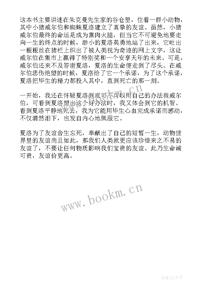 2023年夏洛的网的读后感受(模板6篇)