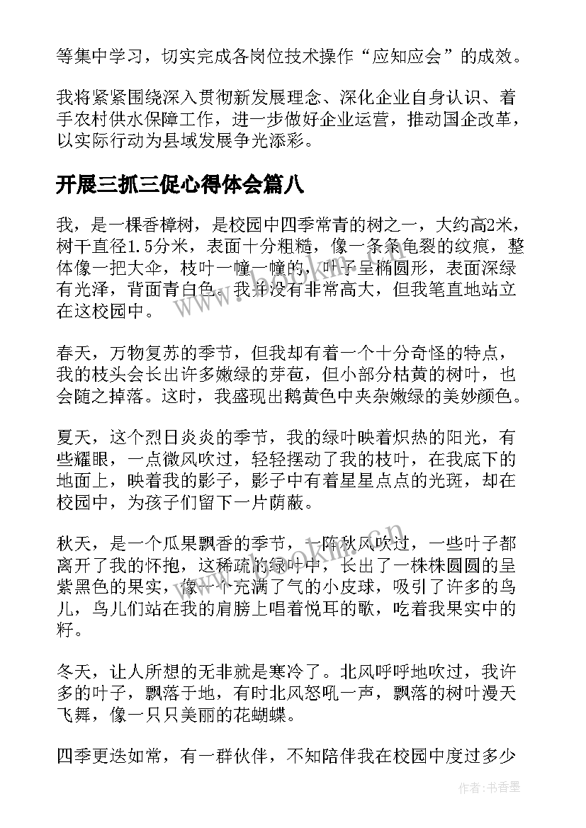 开展三抓三促心得体会 三抓三促个人心得体会(汇总10篇)