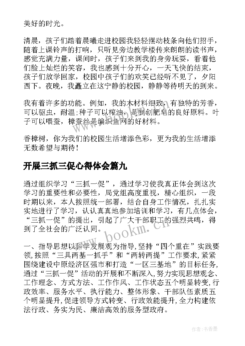 开展三抓三促心得体会 三抓三促个人心得体会(汇总10篇)