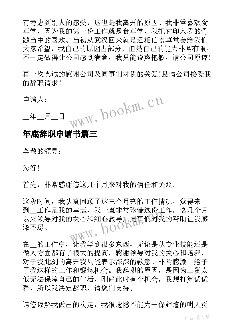 2023年年底辞职申请书 年终个人辞职申请书(模板5篇)