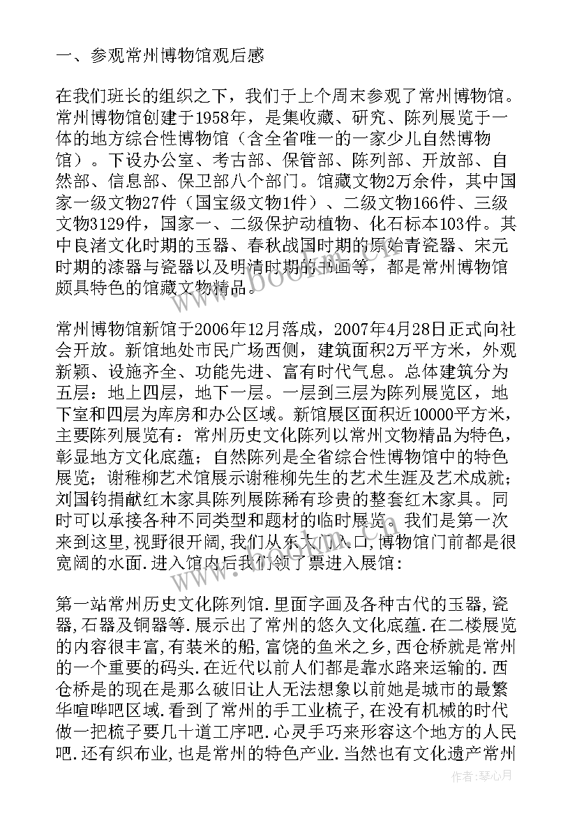 2023年三下乡参观博物馆实践报告存在的问题(大全5篇)