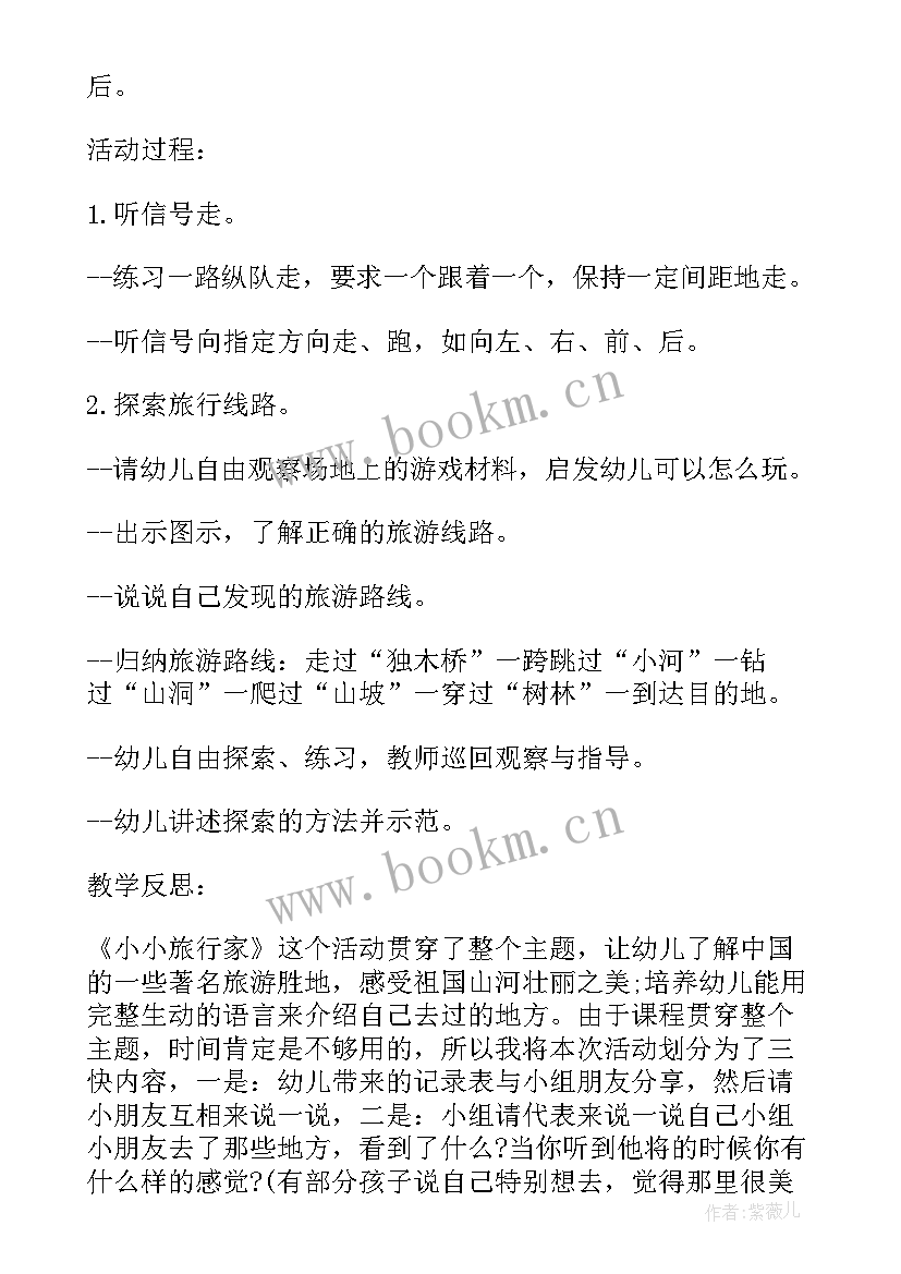 幼儿园体育小小投手教案 大班体育课教案小小旅行家含反思(大全5篇)