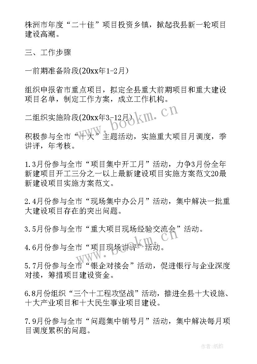 最新维修项目实施方案及实施计划表(实用5篇)