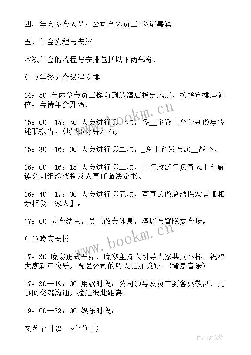 2023年企业年会策划方案(实用5篇)