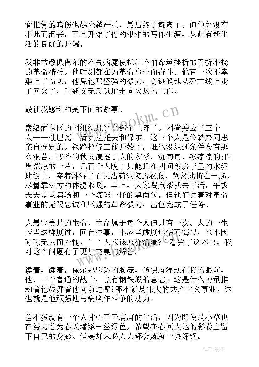 最新钢铁是怎样炼成的故事读后感(模板7篇)