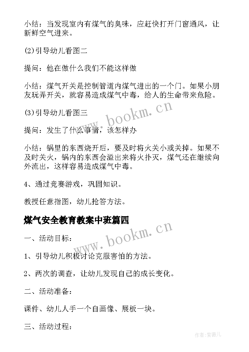 2023年煤气安全教育教案中班 大班安全教育教案不能乱动煤气灶(优质5篇)