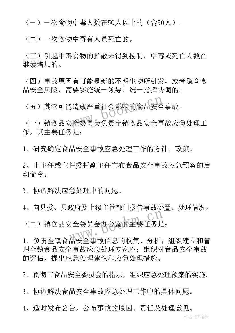 最新餐饮安全问题应急预案 餐饮安全事故应急预案(优质5篇)