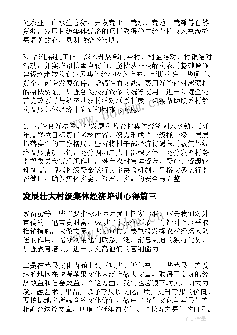 发展壮大村级集体经济培训心得 如何发展壮大村级集体经济(大全5篇)