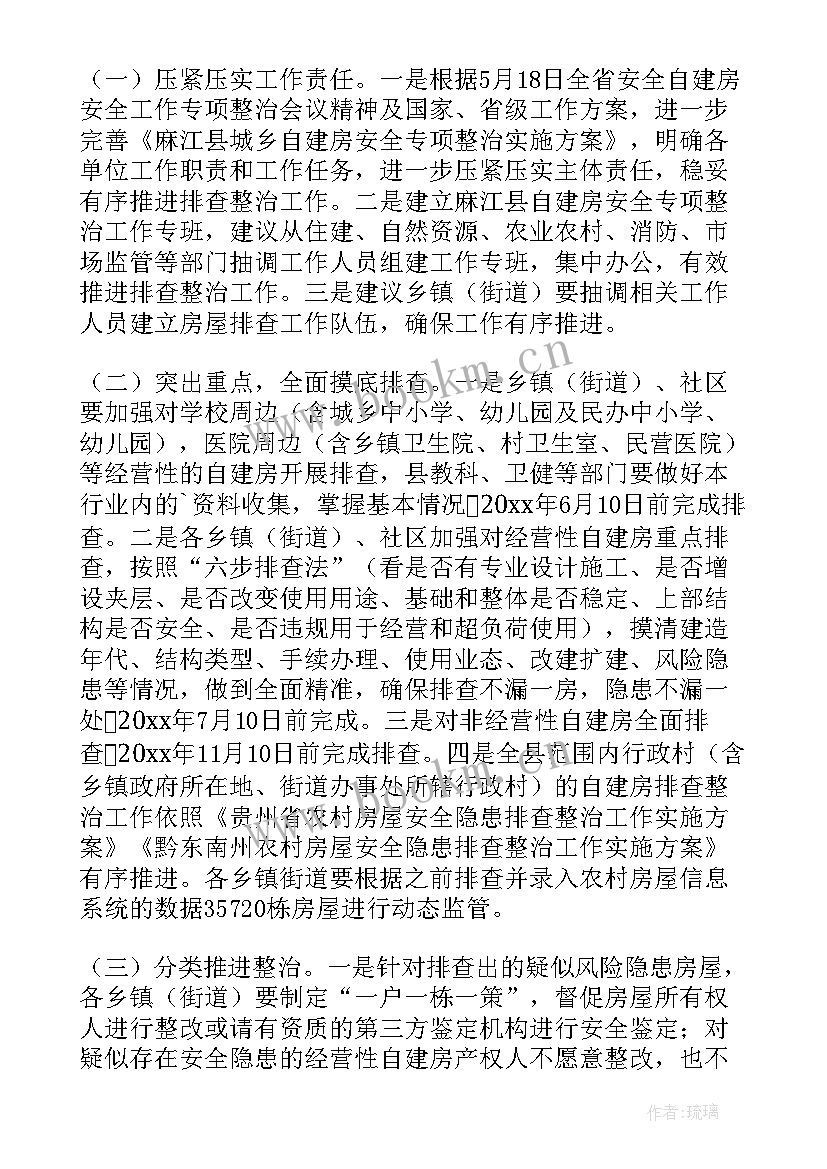 2023年自建房安全专项整治工作汇报材料(汇总5篇)