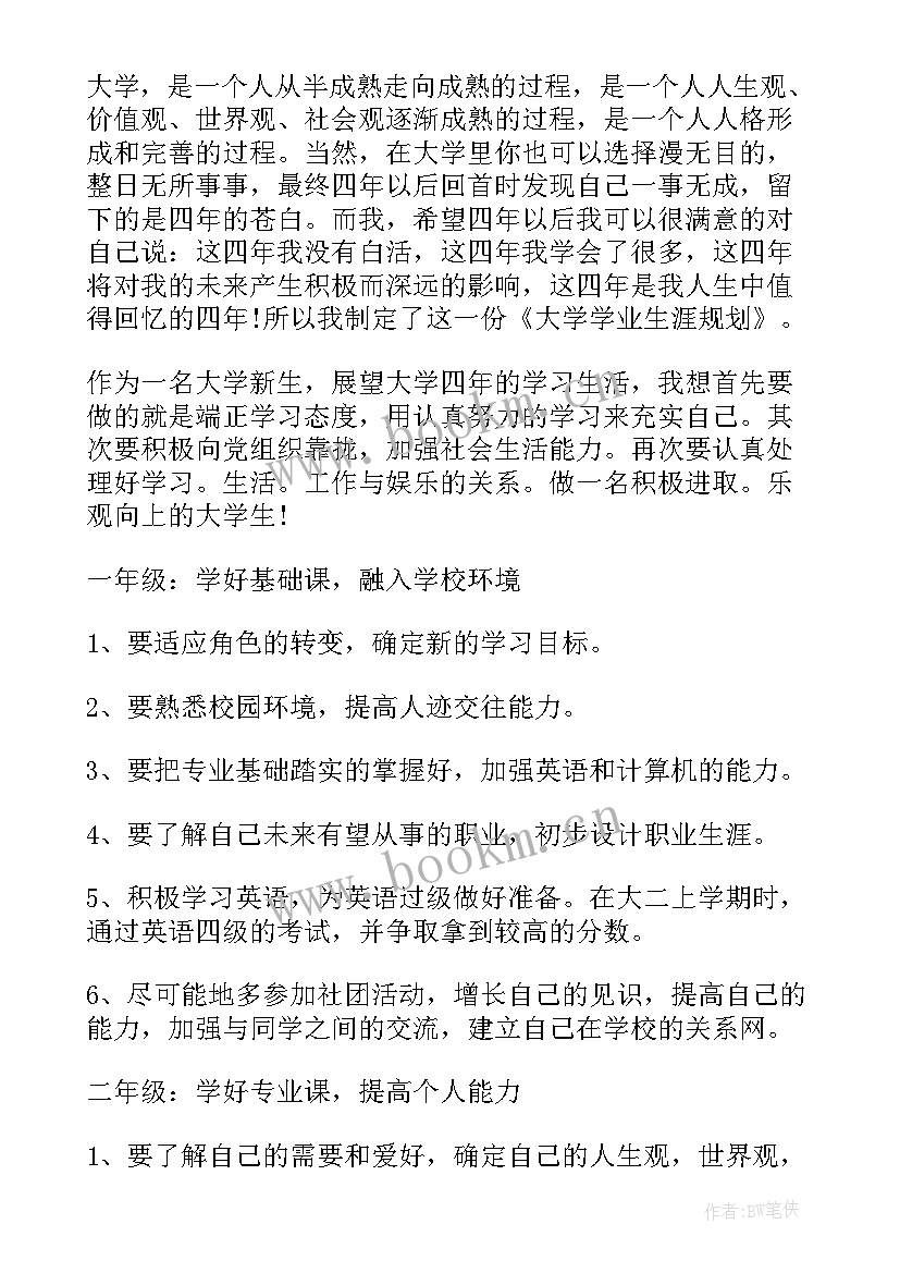 2023年口腔医学技术的大学生涯规划 大学生涯规划书(汇总5篇)