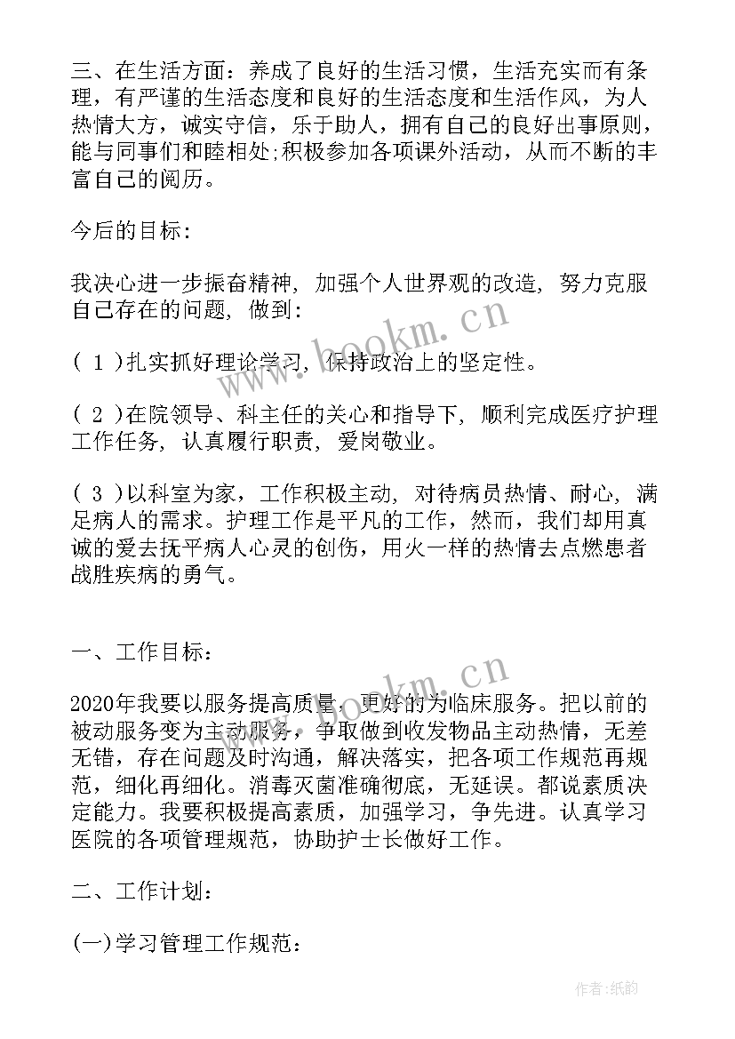 2023年护士个人工作计划(通用6篇)