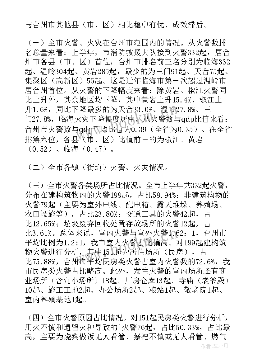 最新全县消防安全形势分析报告 消防安全形势分析报告(优质5篇)