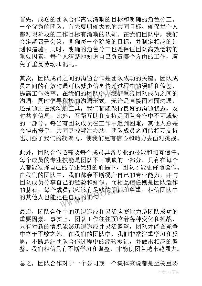 最新公司团队活动 公司团队心得体会(模板7篇)