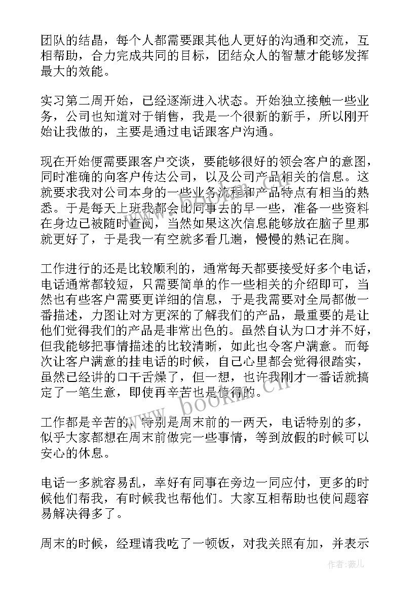 最新水果营业员周记 大学生销售专业实习周记总结(优质5篇)