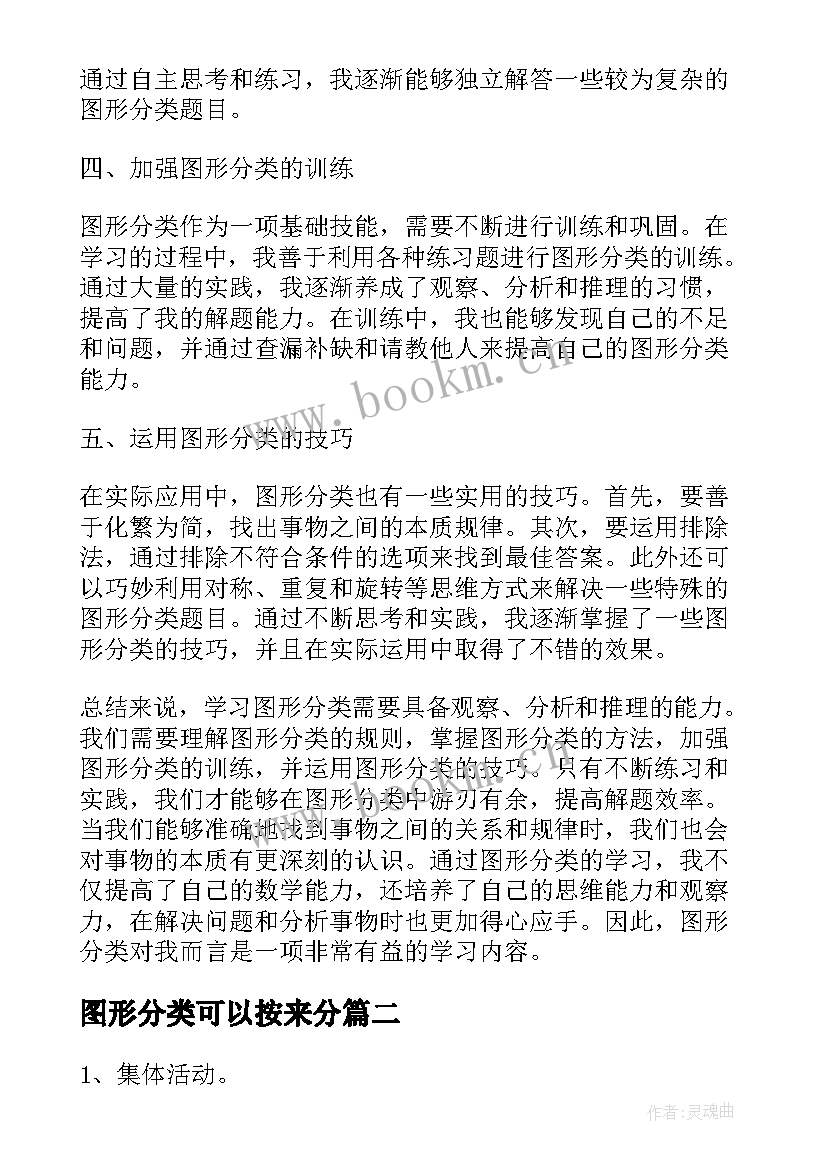 图形分类可以按来分 图形分类心得体会(优秀5篇)