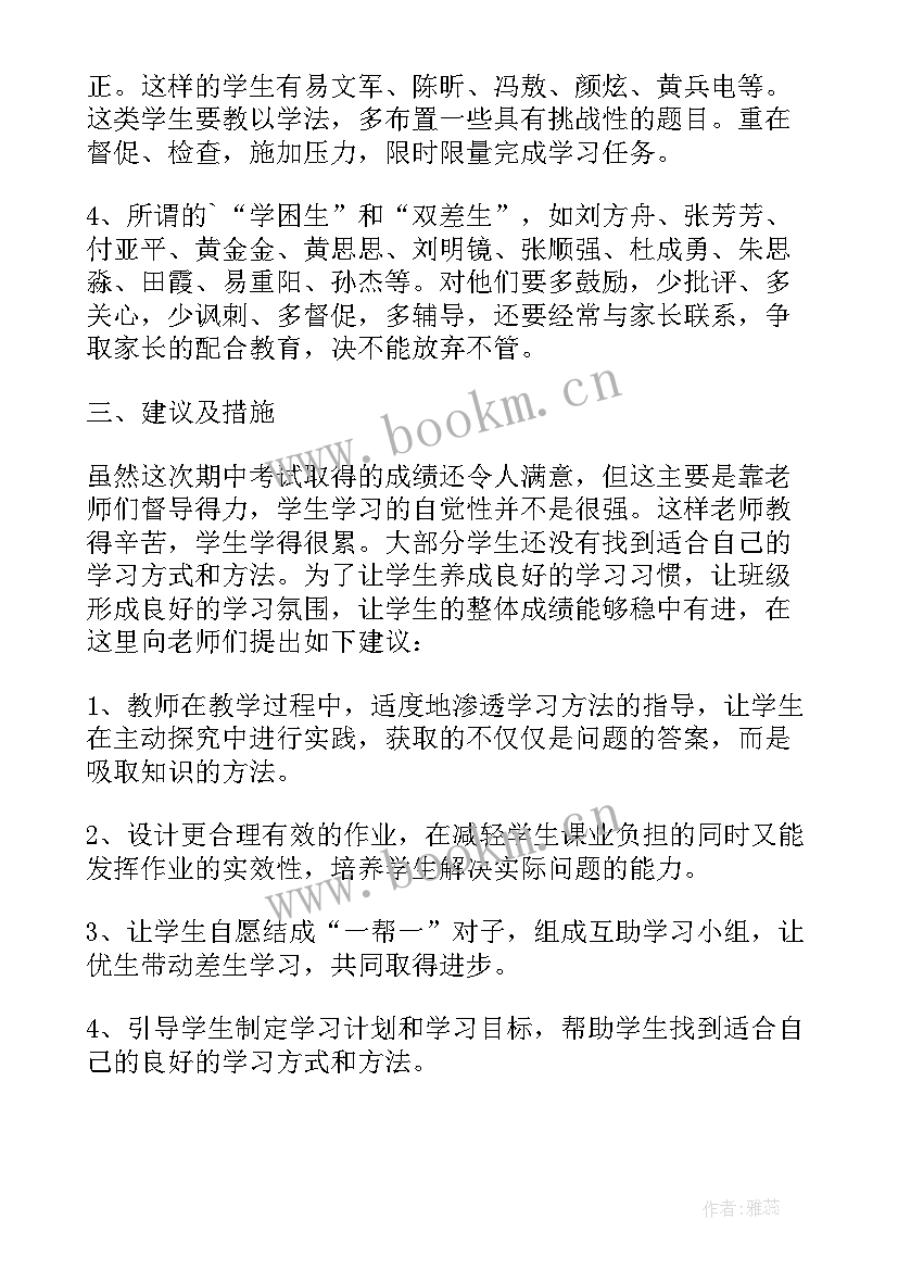 最新成绩分析总结与反思教师(大全6篇)